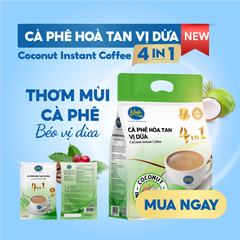 Cà phê Lekofe Hòa Tan vị dừa 4in1 Túi 24 gói
