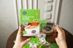 Cà Phê Hòa Tan 4in1 vị dừa hộp 170g ( New 10 gói x 17g) - tặng 2 gói