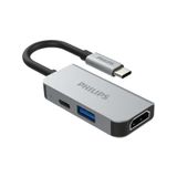  Hub Philips SWV6113G 3 in 1 USB-C to HDMI, USB, PD 