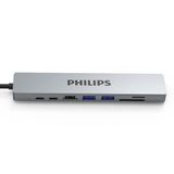  Hub Philips SWV6118G 8in1 USB-C to HDMI+USB*2+PD+RJ45+SD+TF 