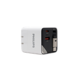  [New] Củ sạc nhanh Philips DLP6335 PD65W - Tích hợp dây kéo dài Type C tiện lợi 