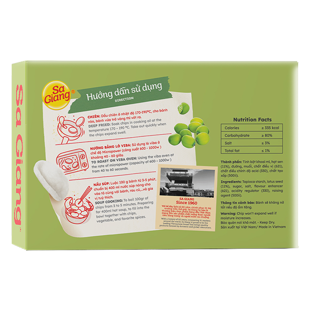 Bánh phồng chay hạt sen