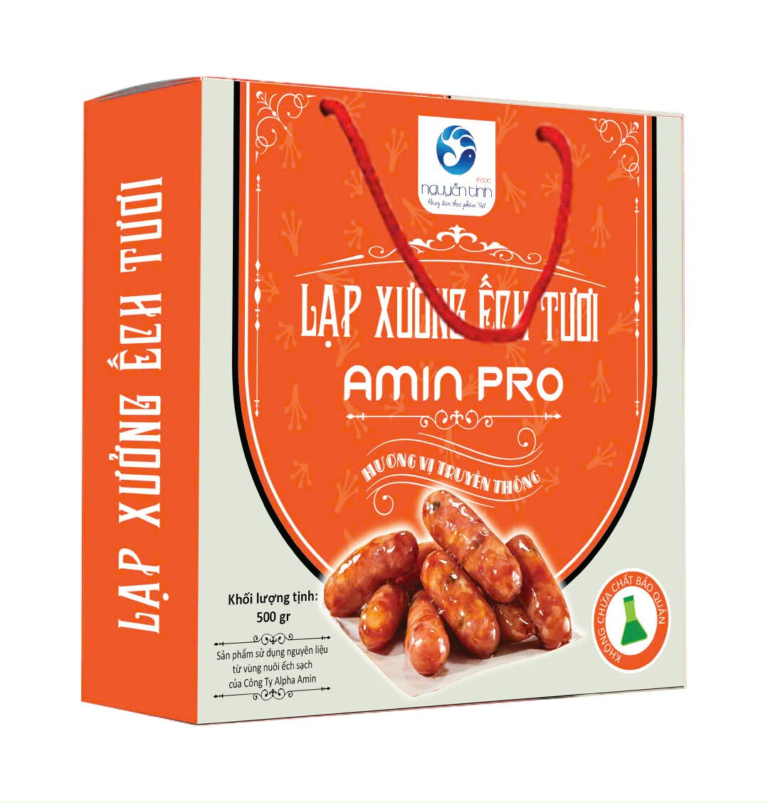 Lạp xưởng ếch tươi Amin Pro