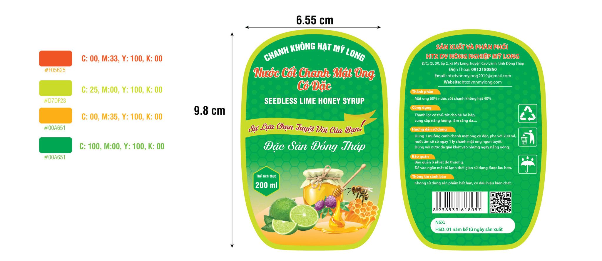  Nước cốt chanh mật Ong Cô đặc 