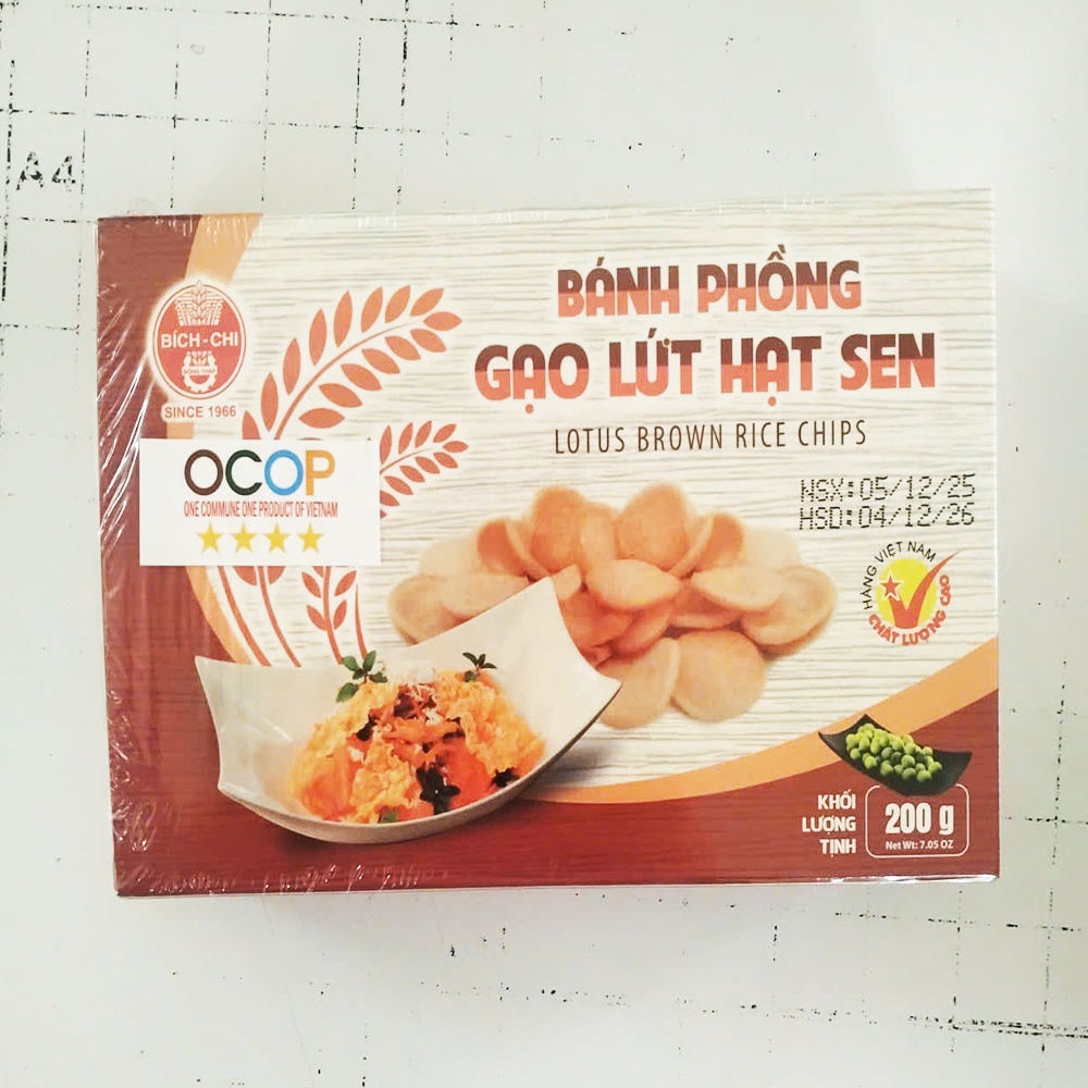 Bánh phồng Gạo lứt hạt sen