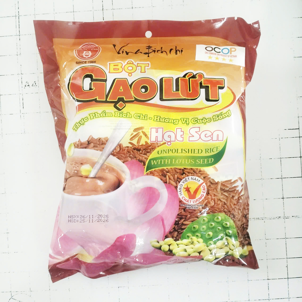 Bột gạo lứt hạt sen