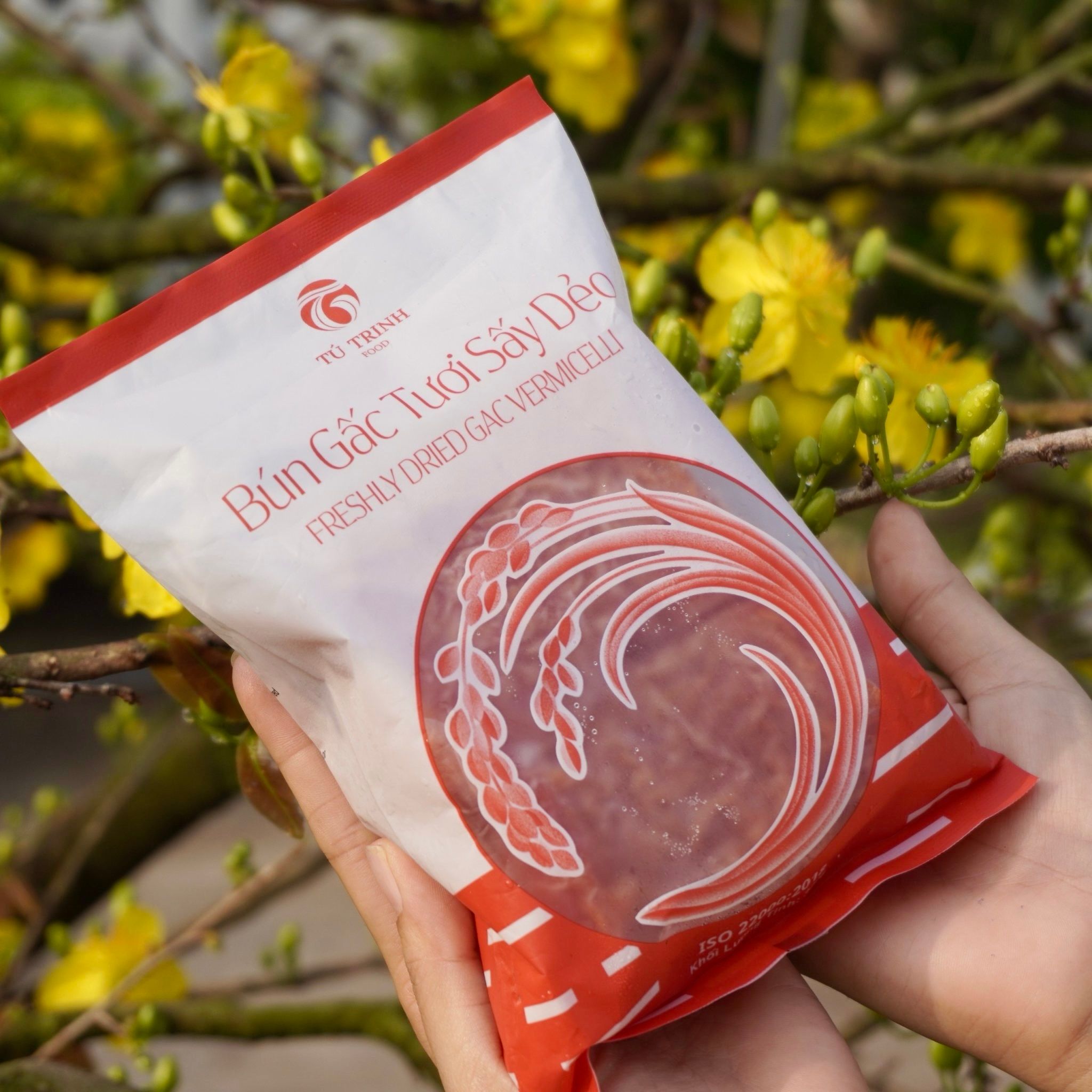  Bún gấc tươi sấy dẻo 