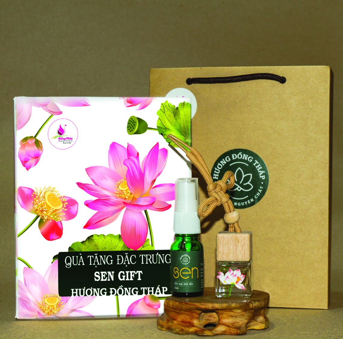 Bộ quà tặng Tinh dầu Hương Sen