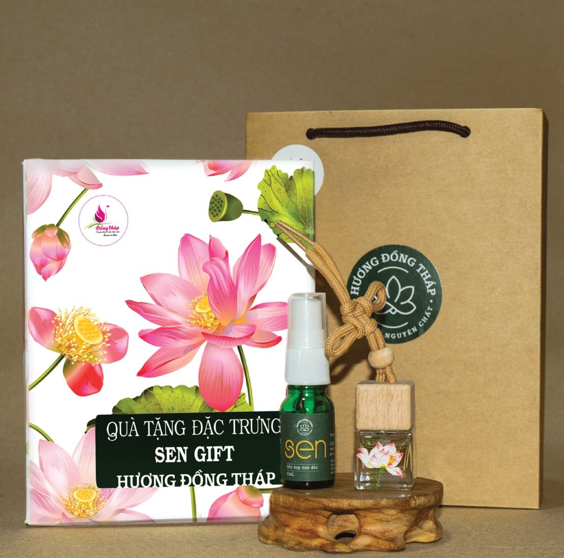 Bộ quà tặng Tinh dầu Hương Sen