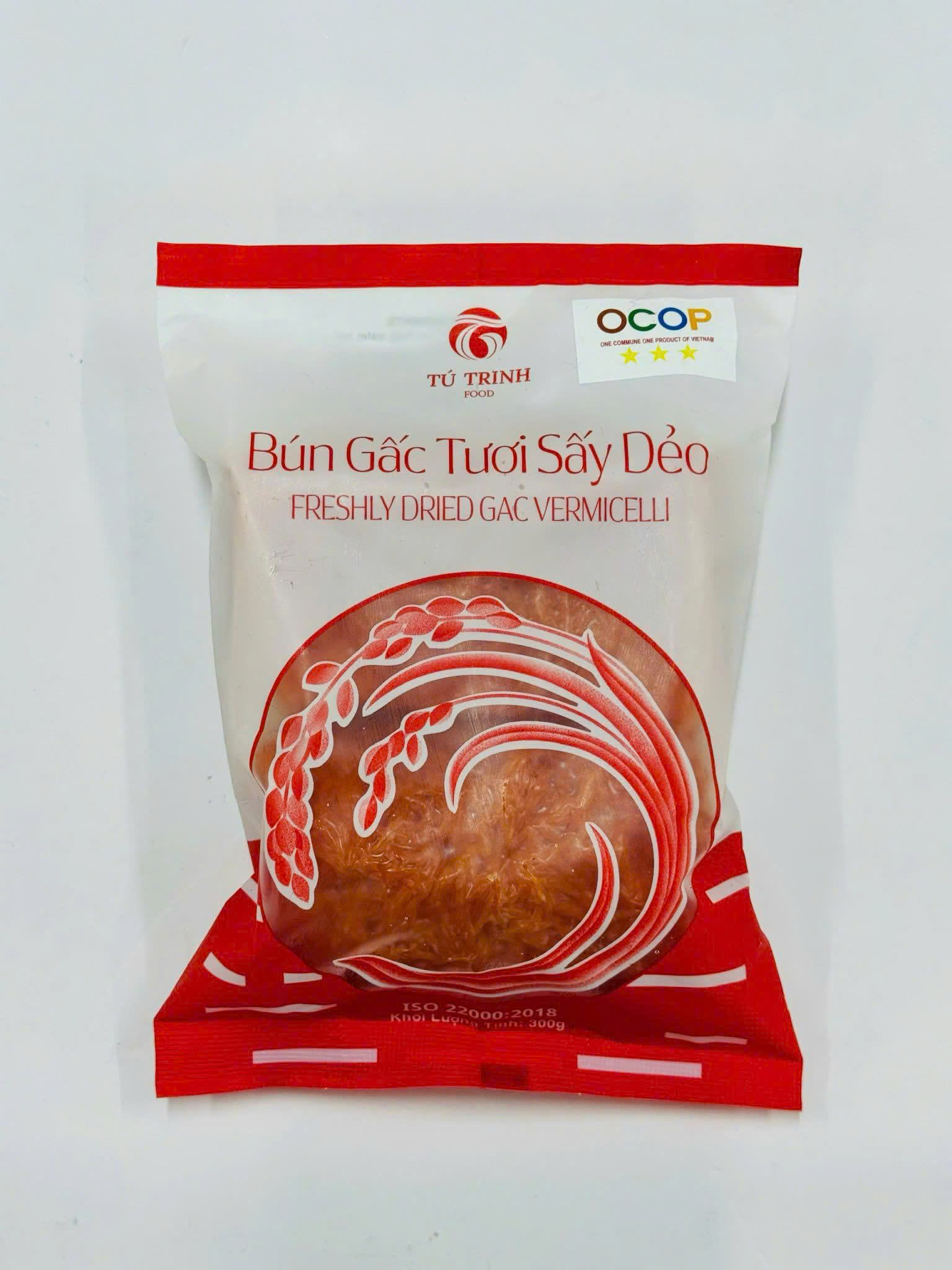 Bún gấc tươi sấy dẻo