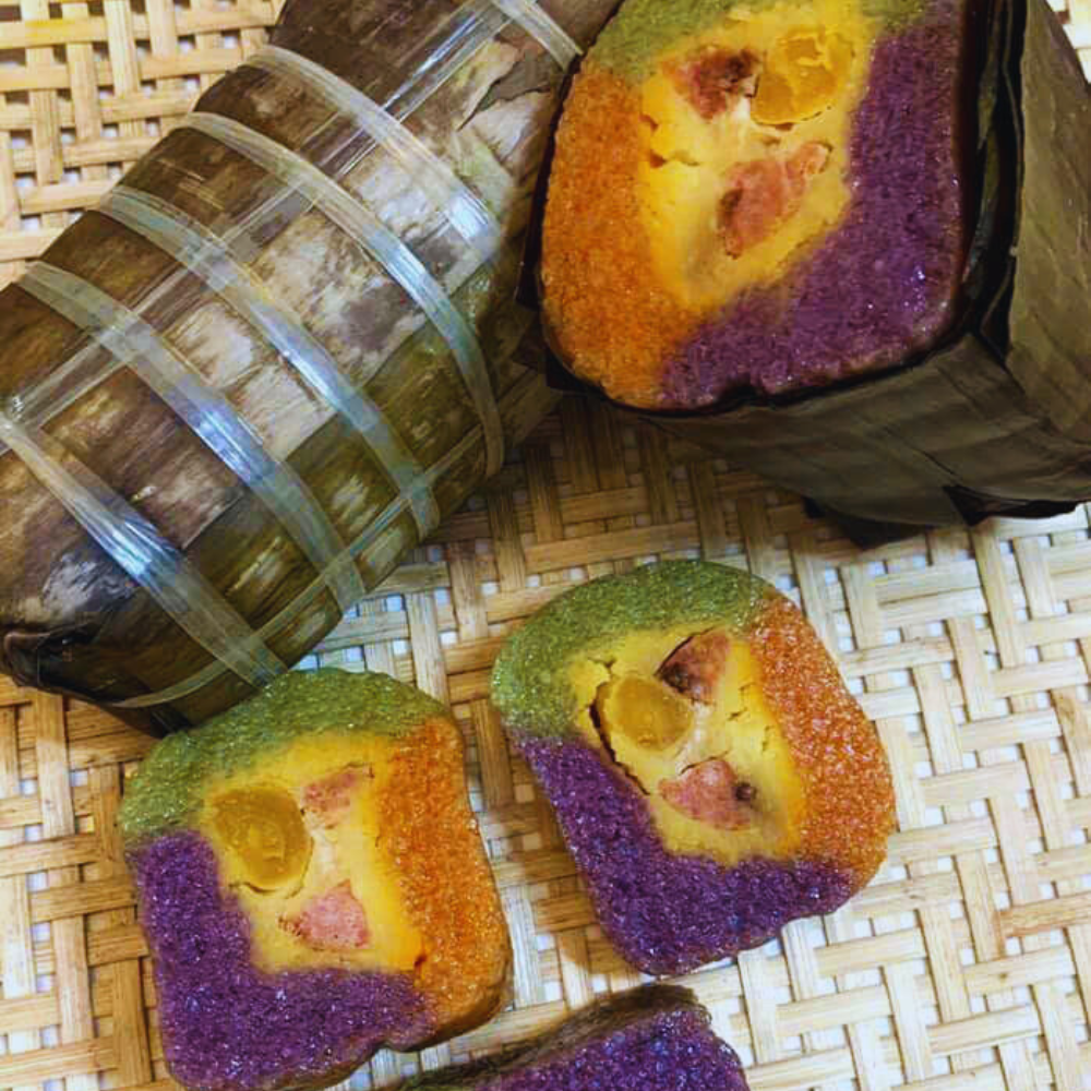  Bánh tét nhân thập cẩm Lệ Quyên 