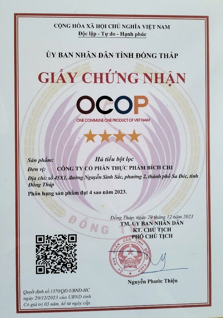  Hủ tiếu bột lọc 