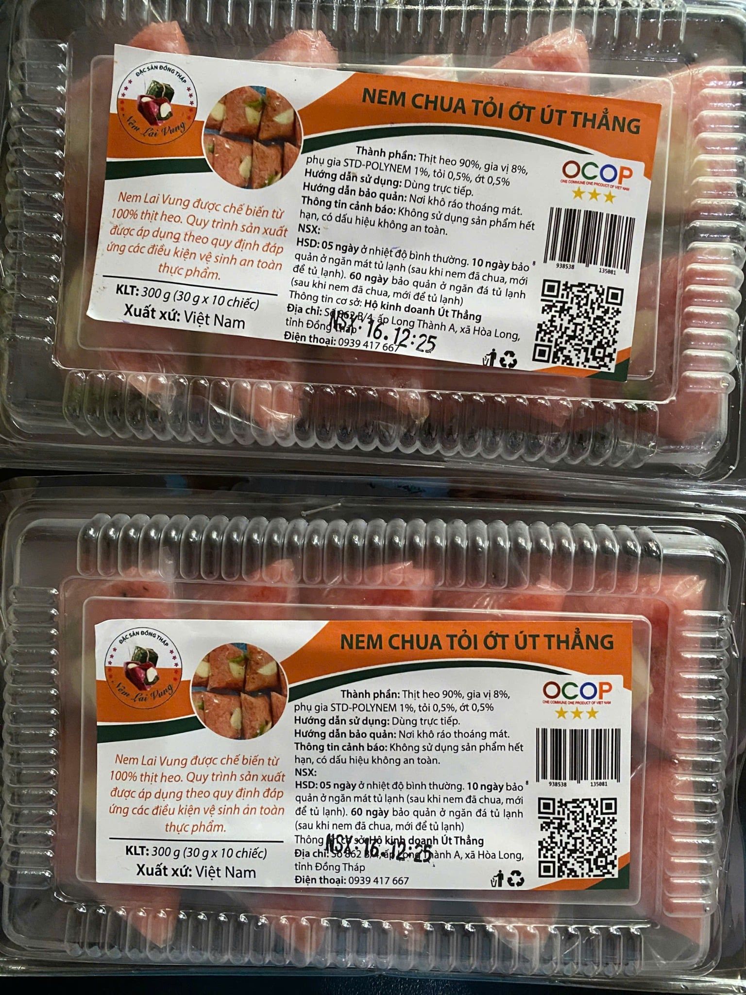  Nem chua tỏi ớt 