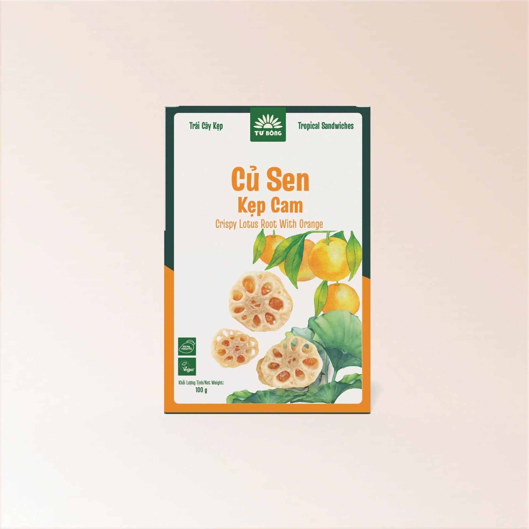  Củ sen kẹp cam 