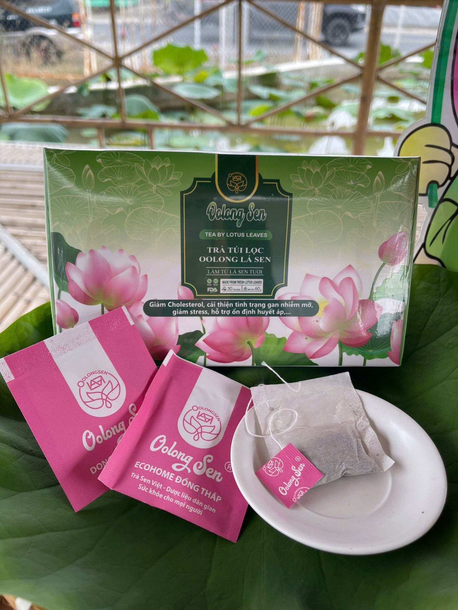  Trà túi lọc Oolong lá sen 