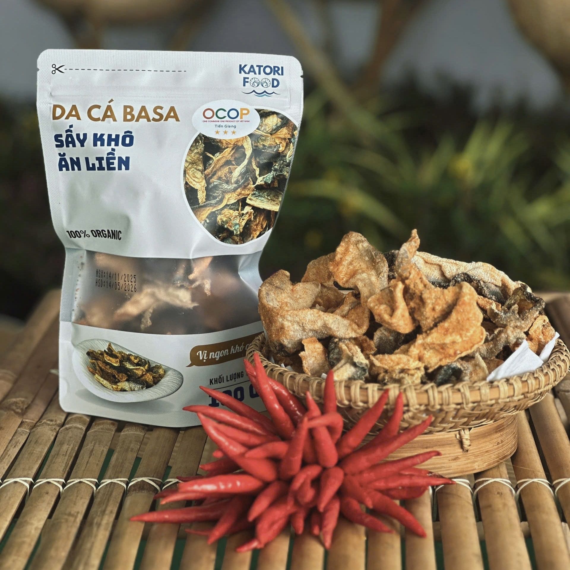 Da cá basa sấy khô ăn liền