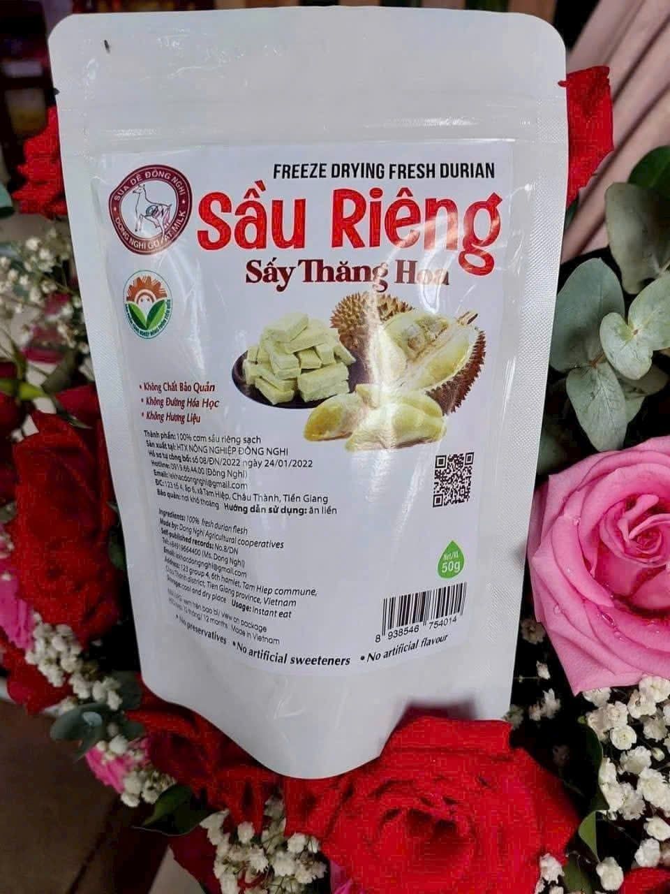 Sầu riêng sấy thăng hoa