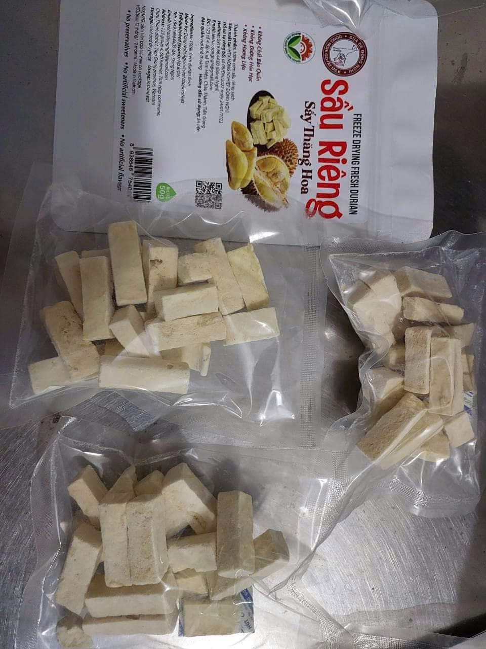  Sầu riêng sấy thăng hoa 