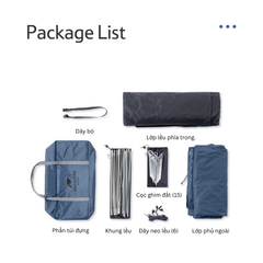 Lều cắm trại nhẹ chống nước Naturehike NH21ZP015 - P-Plus