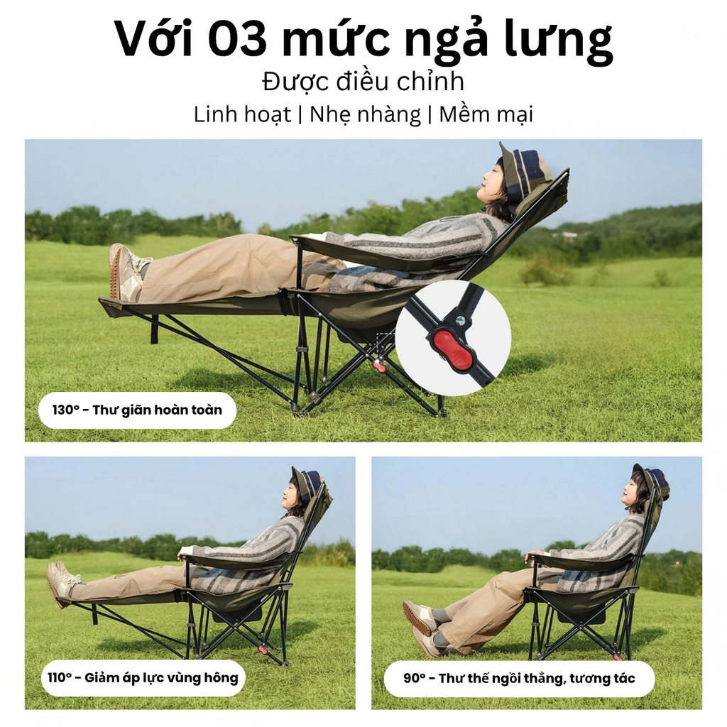 Naturehike CNK2550JJ019 ghế ngồi thư giãn ngoài trời, cắm trại