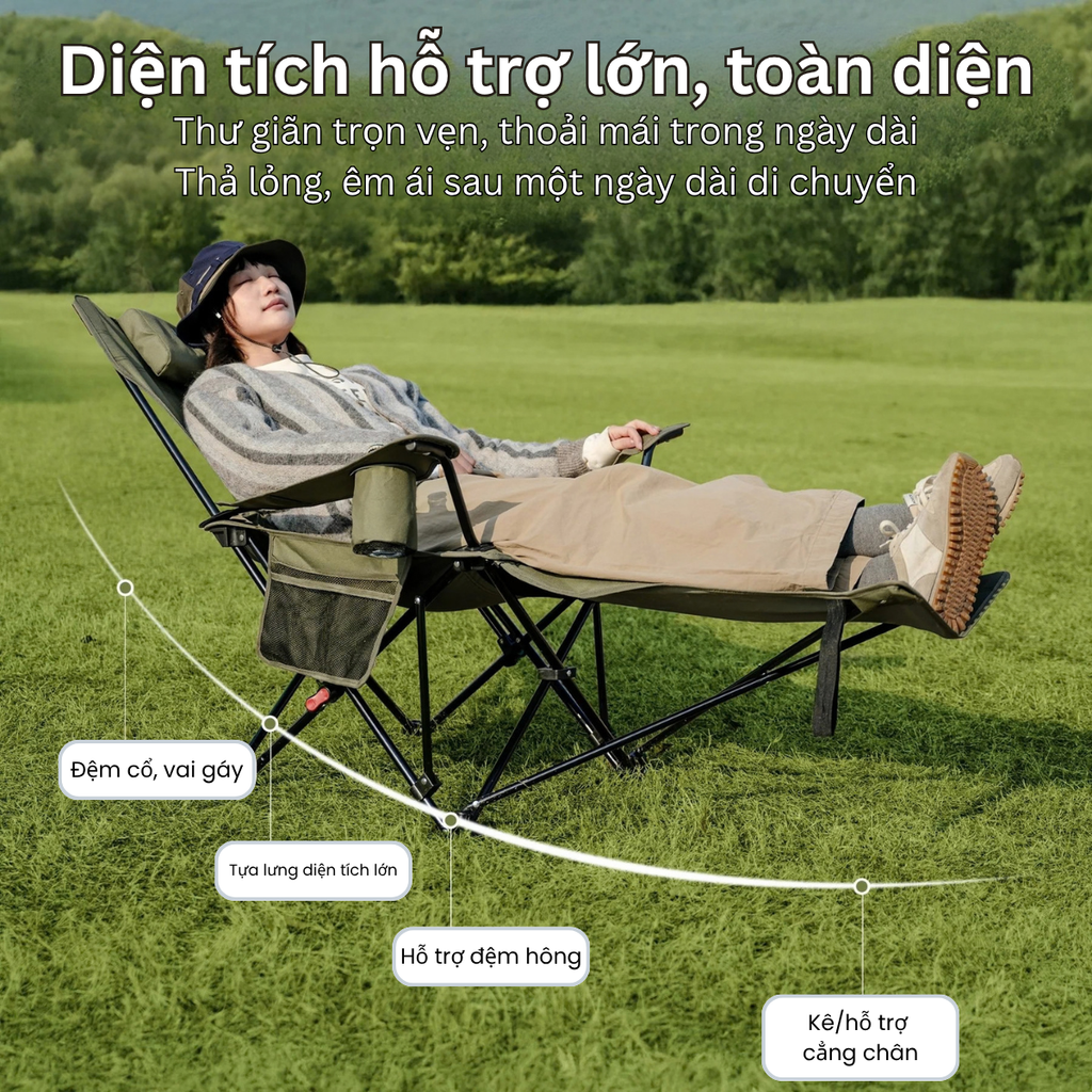 Naturehike CNK2550JJ019 ghế ngồi thư giãn ngoài trời, cắm trại