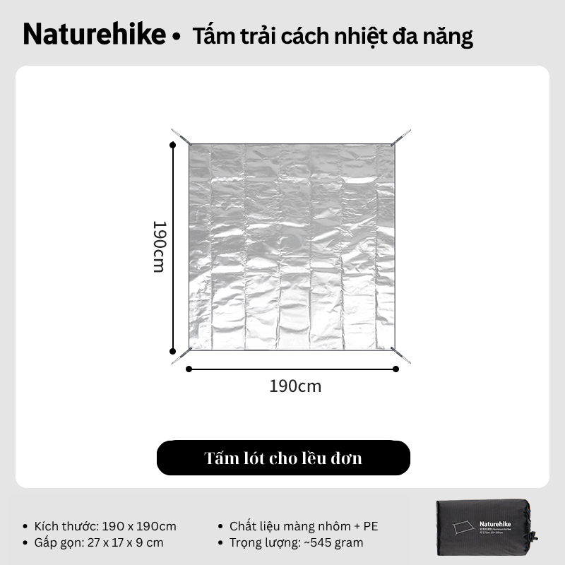 Tấm lót nhôm cách nhiệt đa năng Naturehike NH20FCD03