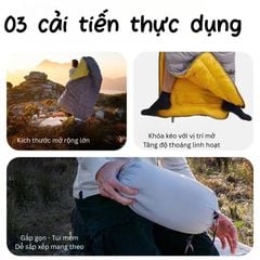 Túi ngủ lông ngỗng siêu nhẹ Naturehike NH18C400-D