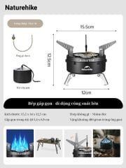 Bếp ga ba đầu đốt gọn nhẹ Naturehike CNK2450CF019