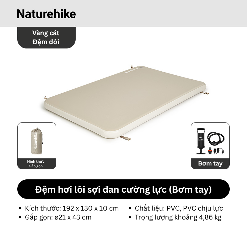 Naturehike CNK2550WS039 - Đệm hơi Glamping cao cấp dày 10 cm