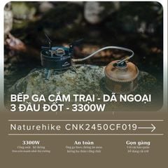 Bếp ga ba đầu đốt gọn nhẹ Naturehike CNK2450CF019
