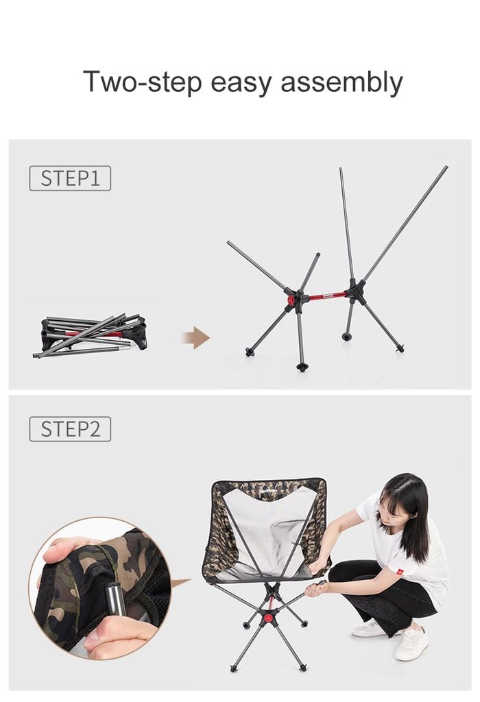Ghế xếp cắm trại Naturehike NH19JJ005