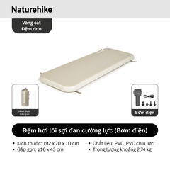 Naturehike CNK2550WS039 - Đệm hơi Glamping cao cấp dày 10 cm