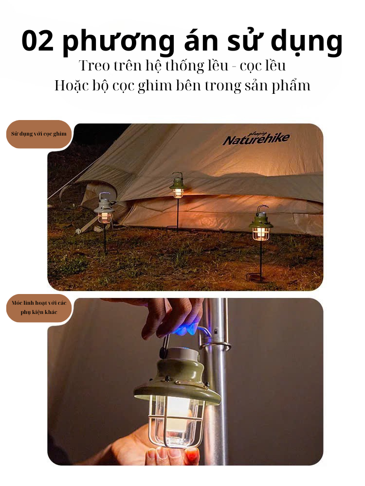 Đèn treo lều gia đình mini Naturehike CNH22DQ029