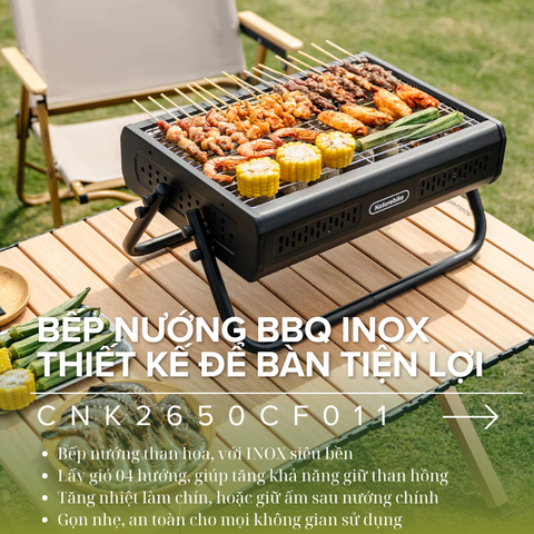 Bếp nướng BBQ để bàn Naturehike CNK2650CF011