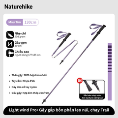 Naturehike CNK2450DS016 - Gậy leo núi nhôm siêu nhẹ khi leo núi, chạy Trail