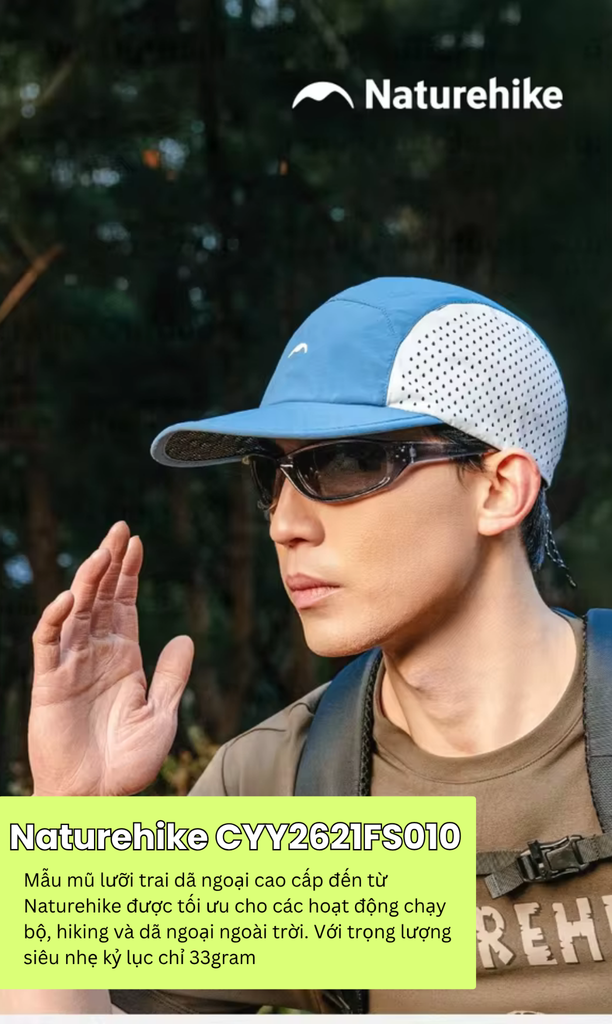 Naturehike CYY2621FS010 mũ lưỡi trai nhẹ cho những hoạt động ngoài trời