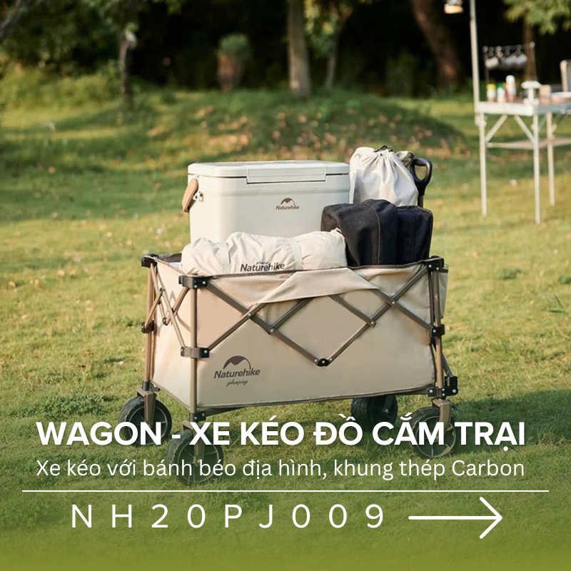Xe kéo cắm trại dung tích 320L Naturehike NH20PJ009