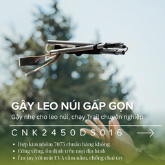 Naturehike CNK2450DS016 - Gậy leo núi nhôm siêu nhẹ khi leo núi, chạy Trail