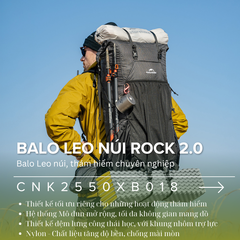 Naturehike CNK2550XB018 - Balo leo núi hạng nặng cho người chuyên nghiệp