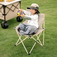 Ghế gấp dã ngoại Naturehike CNK2550JJ025: Khung gia cường, mặt ghế dệt kim cương