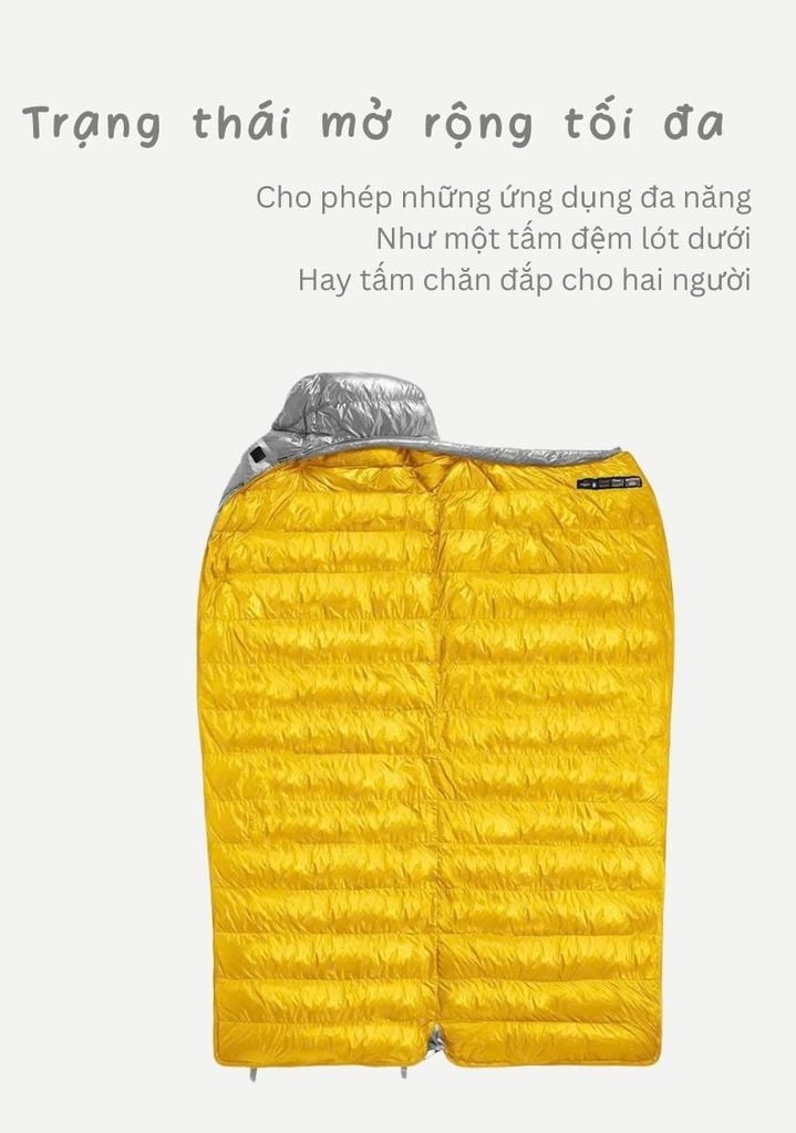 Túi ngủ lông ngỗng siêu nhẹ Naturehike NH18C400-D