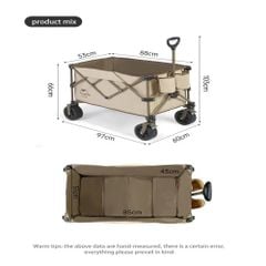 Xe kéo đồ cắm trại Naturehike Glamping NH20PJ009-2