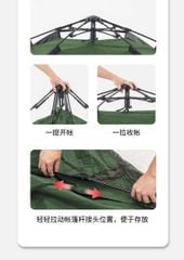Lều dã ngoại tự bung Naturehike NH21ZP008 cho 3 - 4 người