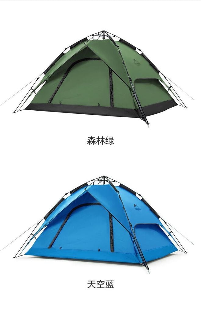 Lều dã ngoại tự bung Naturehike NH21ZP008 cho 3 - 4 người