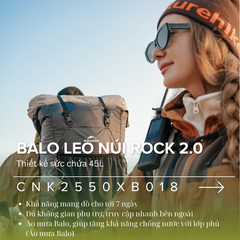 Naturehike CNK2550XB018 - Balo leo núi hạng nặng cho người chuyên nghiệp