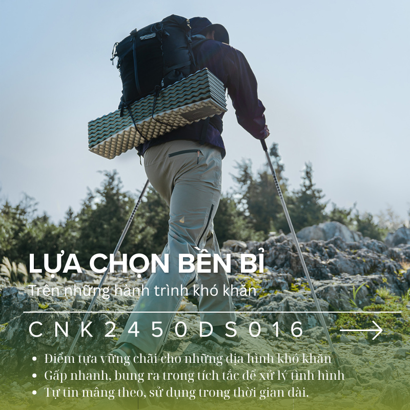 Naturehike CNK2450DS016 - Gậy leo núi nhôm siêu nhẹ khi leo núi, chạy Trail
