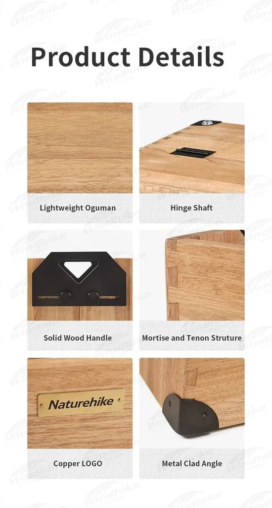 Hộp gỗ đựng đồ đa năng Naturehike NH21SNX07