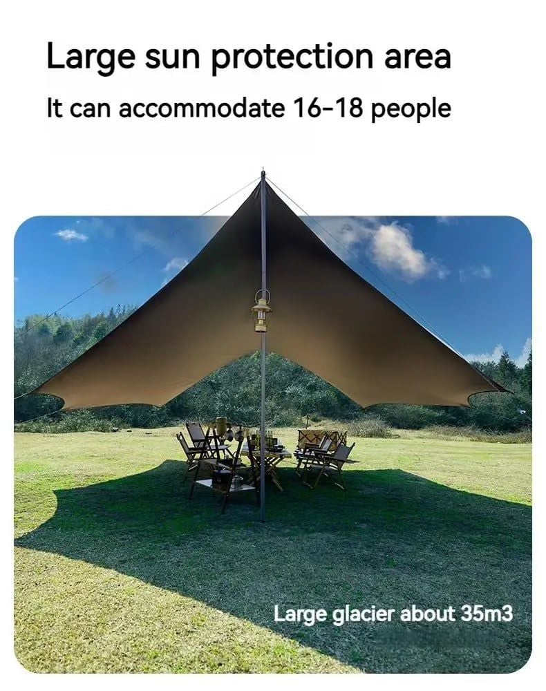 Tăng che nắng dã ngoại Naturehike NH19TM004 - Keo Titan đen