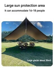 Tăng che nắng dã ngoại Naturehike NH19TM004 - Keo Titan đen