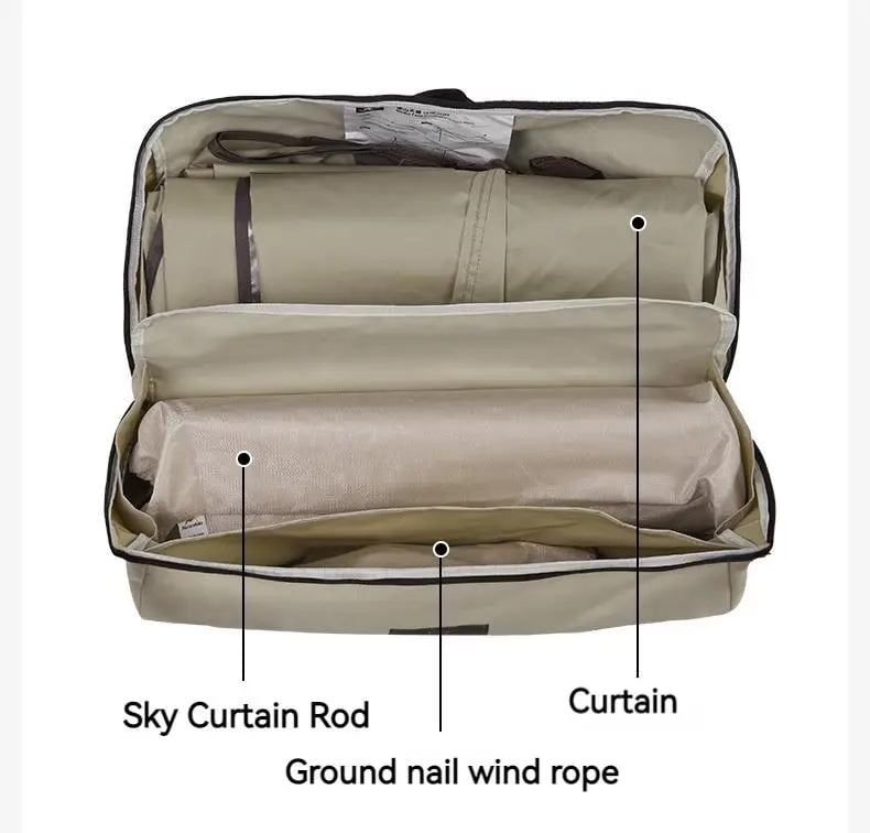 Tăng che nắng dã ngoại Naturehike NH19TM004 - Keo Titan đen